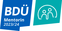 Logo Mentorin 2023/24 BDÜ - Bundesverband der Dolmetscher und Übersetzer